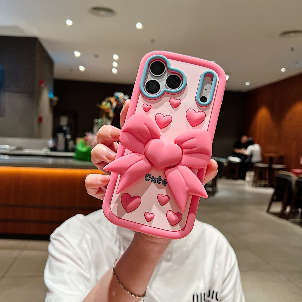 Bubblegum Bow Pop Silicone Phone Case