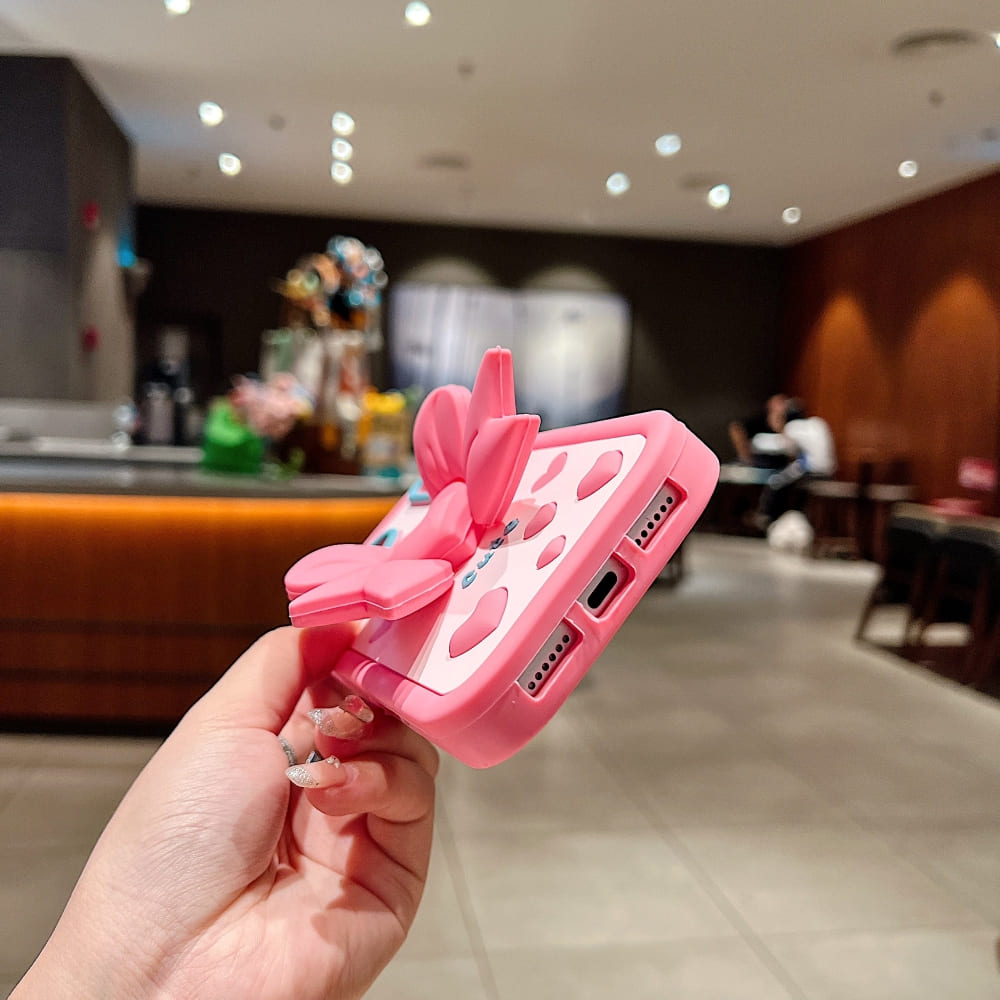 Bubblegum Bow Pop Silicone Phone Case