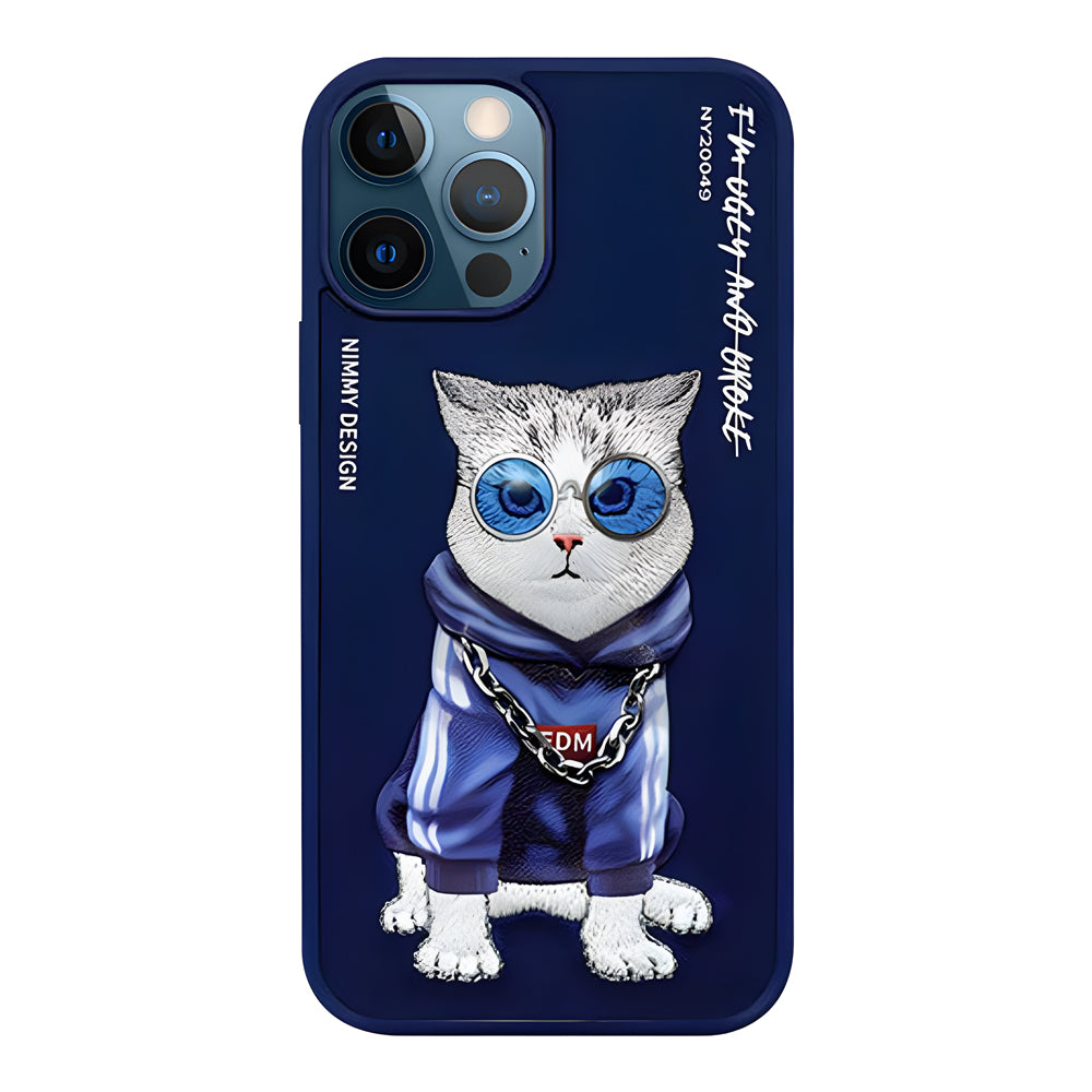 Nimmy Bull Dog Shockproof Embroidery Phone Case - iPhone 14 Pro