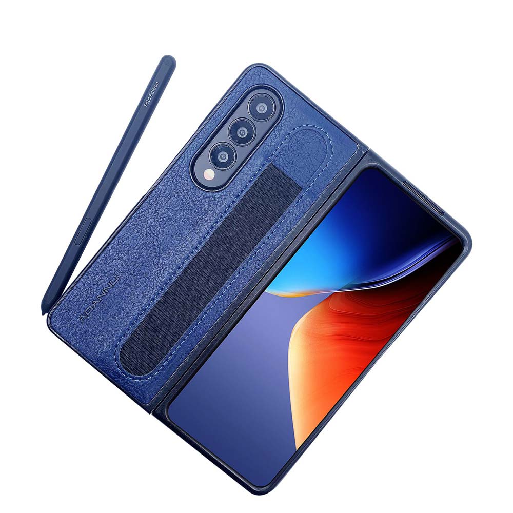 Luxury Business Phone Case With Pen Holder - Samsung Z Fold 4