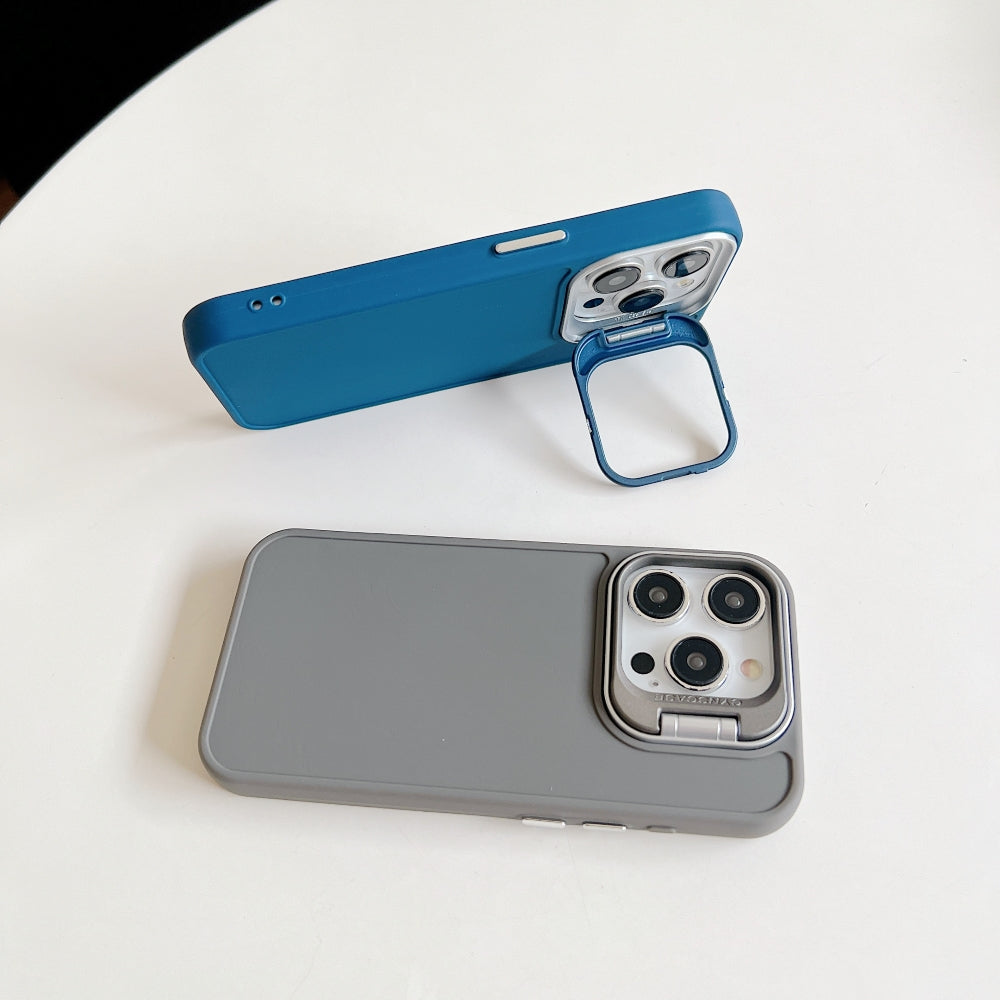 Camera Stand Color TPU (Soft) Phone Case - Vivo V29E