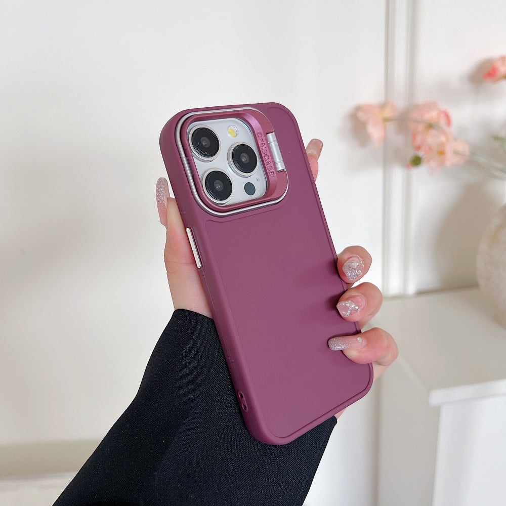 Camera Stand Color TPU (Soft) Phone Case - Vivo V29 Pro