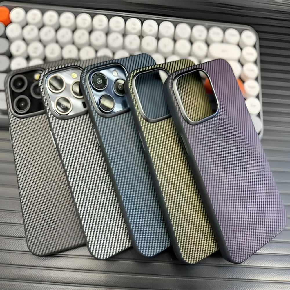 Ultra Thin Carbon Fiber Texture Matte Magsafe Phone Case - iPhone 14