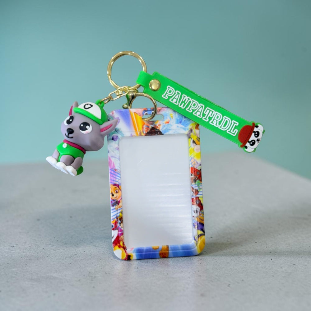 Cartoon Printed Work ID Card Holder