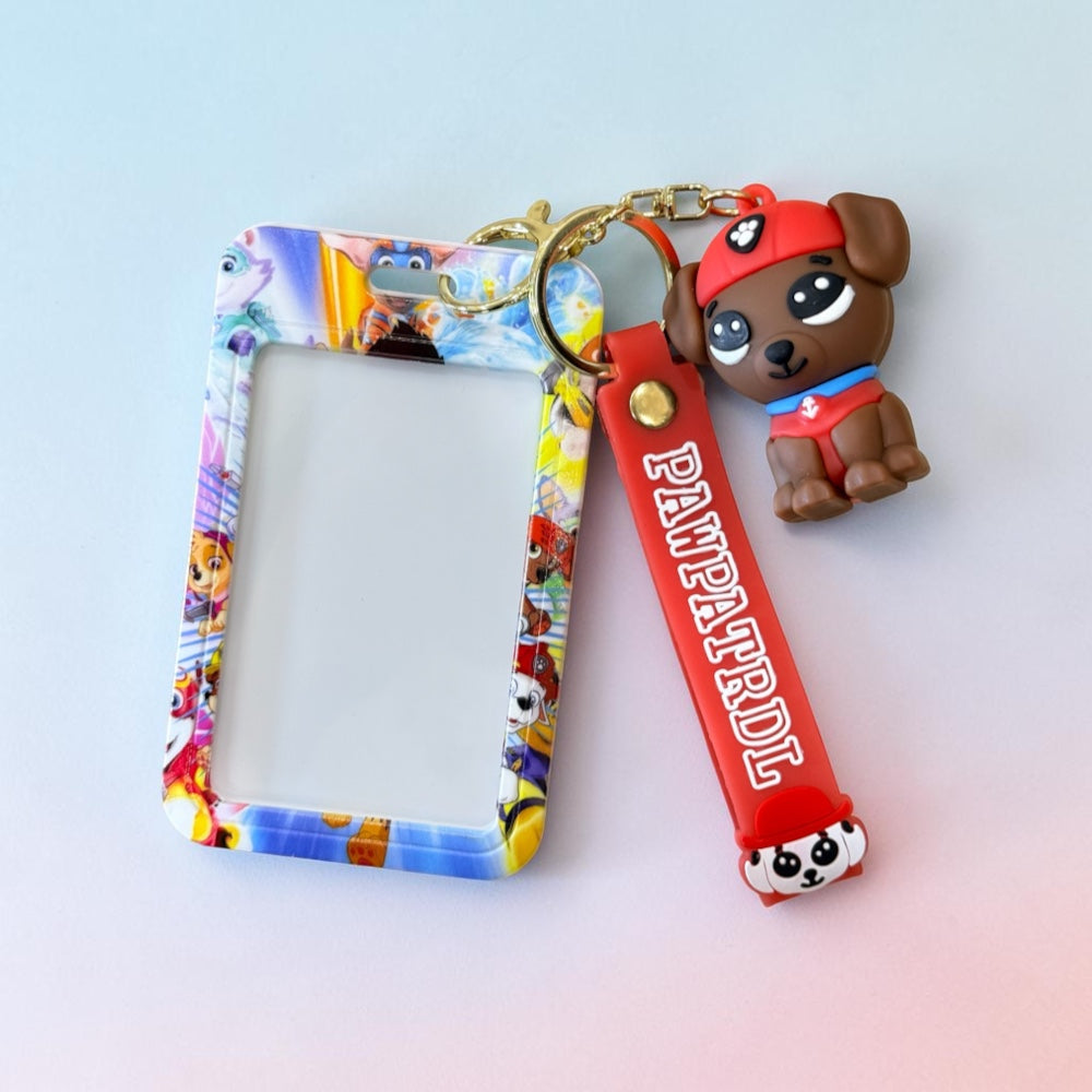 Cartoon Printed Work ID Card Holder