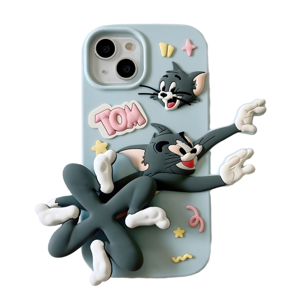 Silicone Soft 3D Running Cartoon Phone Case - iPhone 13