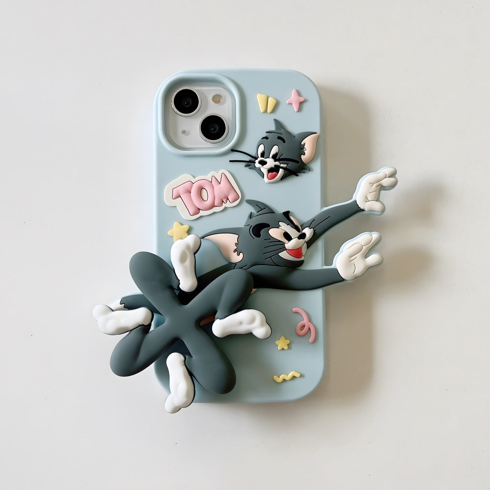 Silicone Soft 3D Running Cartoon Phone Case - iPhone 13