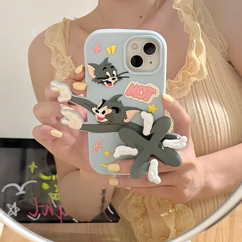 Silicone Soft 3D Running Cartoon Phone Case - iPhone 13 Pro