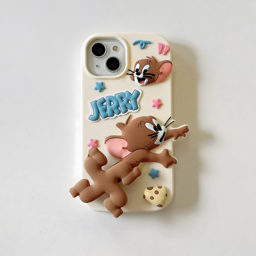 Silicone Soft 3D Running Cartoon Phone Case - iPhone 13 Pro