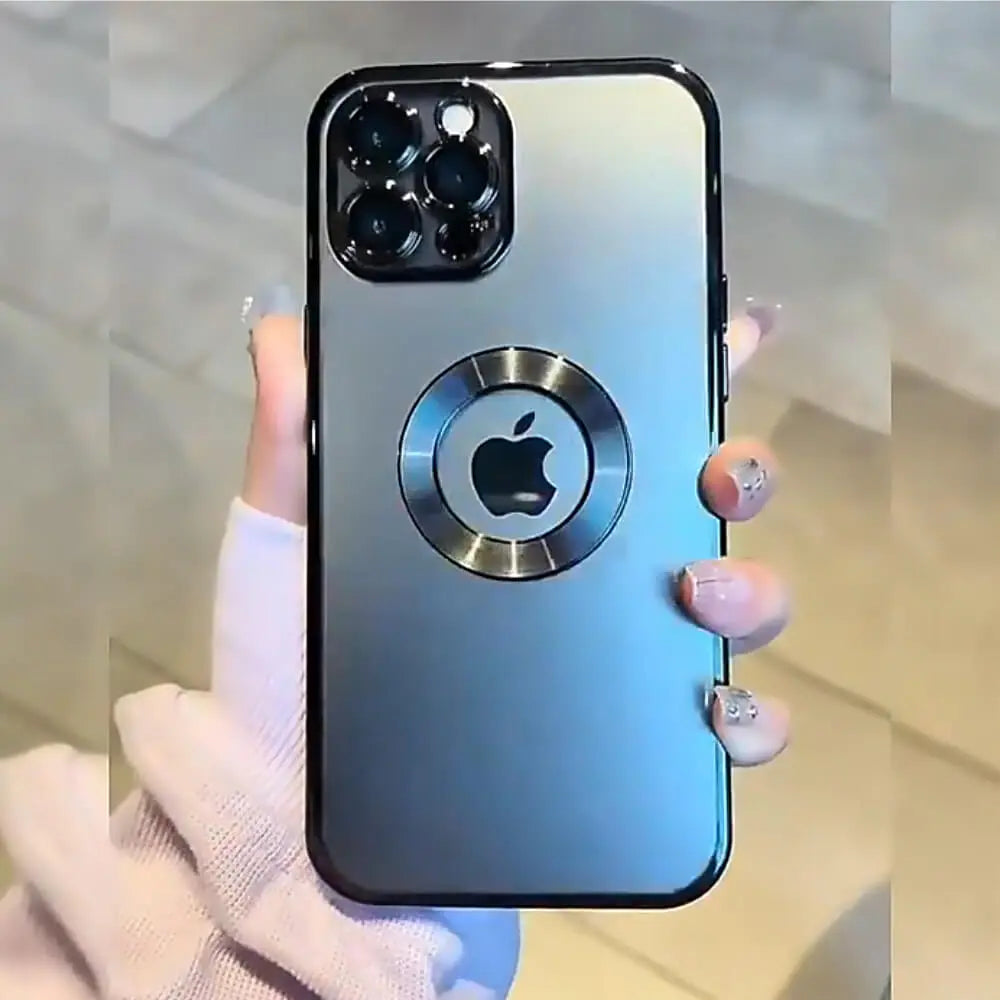 Transparent Chrome Ring Camera Protection Case - iPhone 12