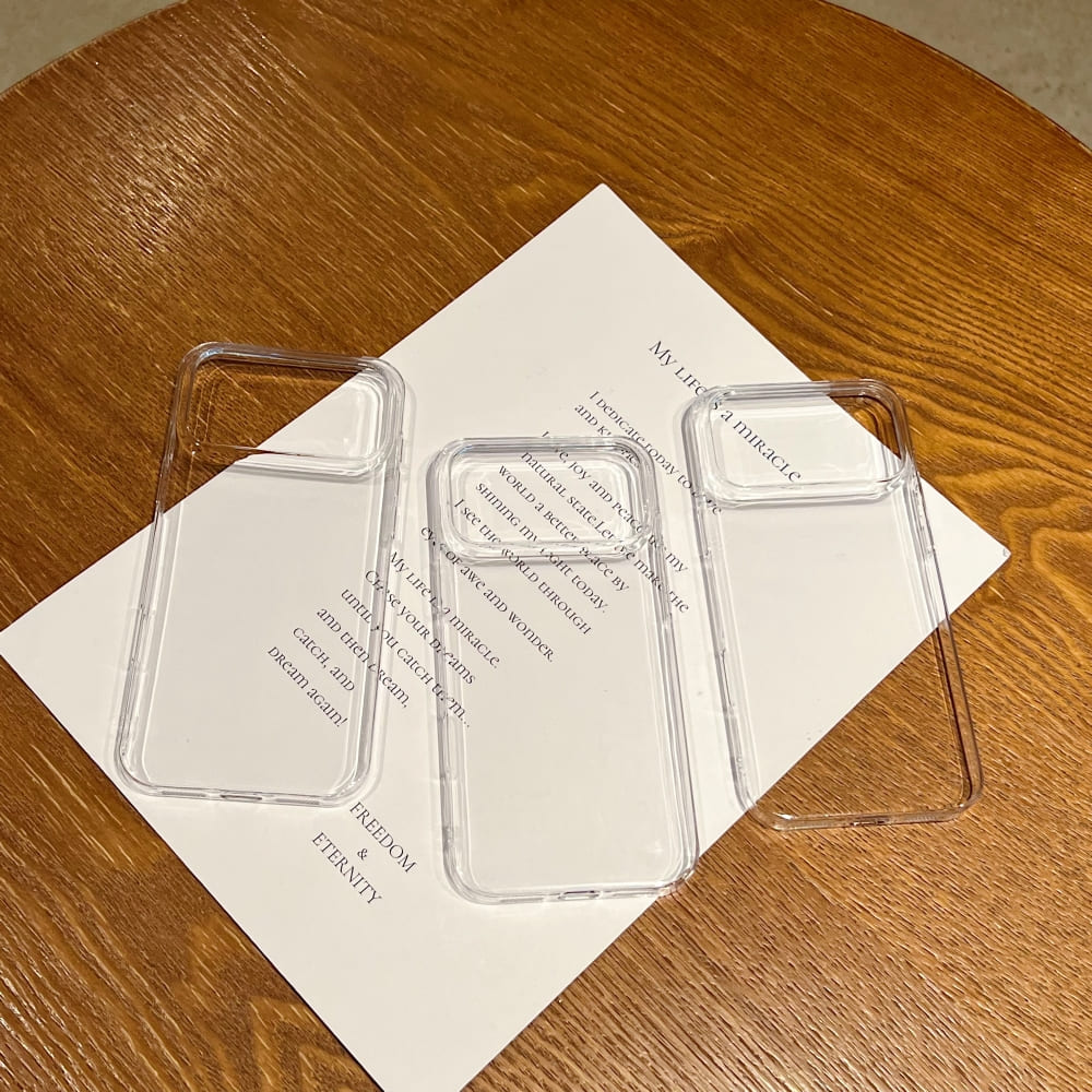 Clear Flex Transparent Hard Phone Case