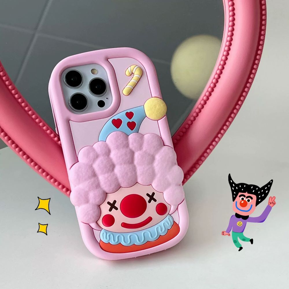 Cute 3D Joker Shockproof Silicone Cover - iPhone 13 Pro Max