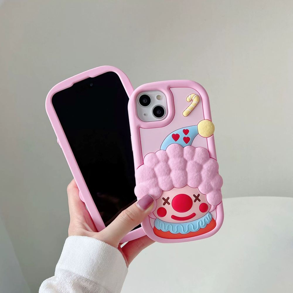 Cute 3D Joker Shockproof Silicone Cover - iPhone 13 Pro Max