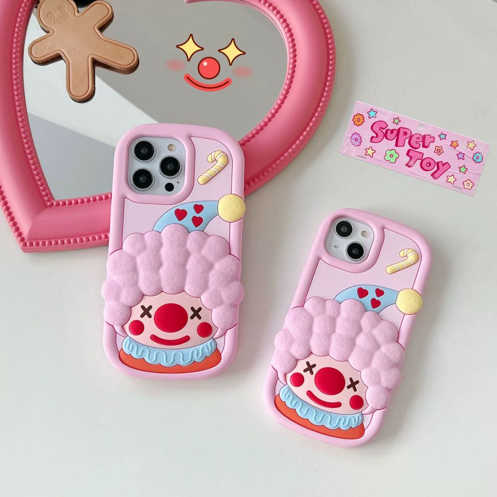 Cute 3D Joker Shockproof Silicone Cover - iPhone 14 Pro Max