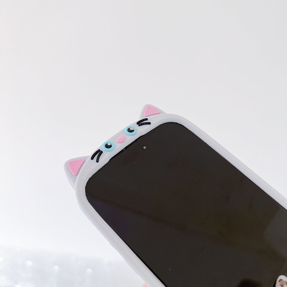 Cute Little Cat Phone Case with A Rotated Tail - iPhone 14