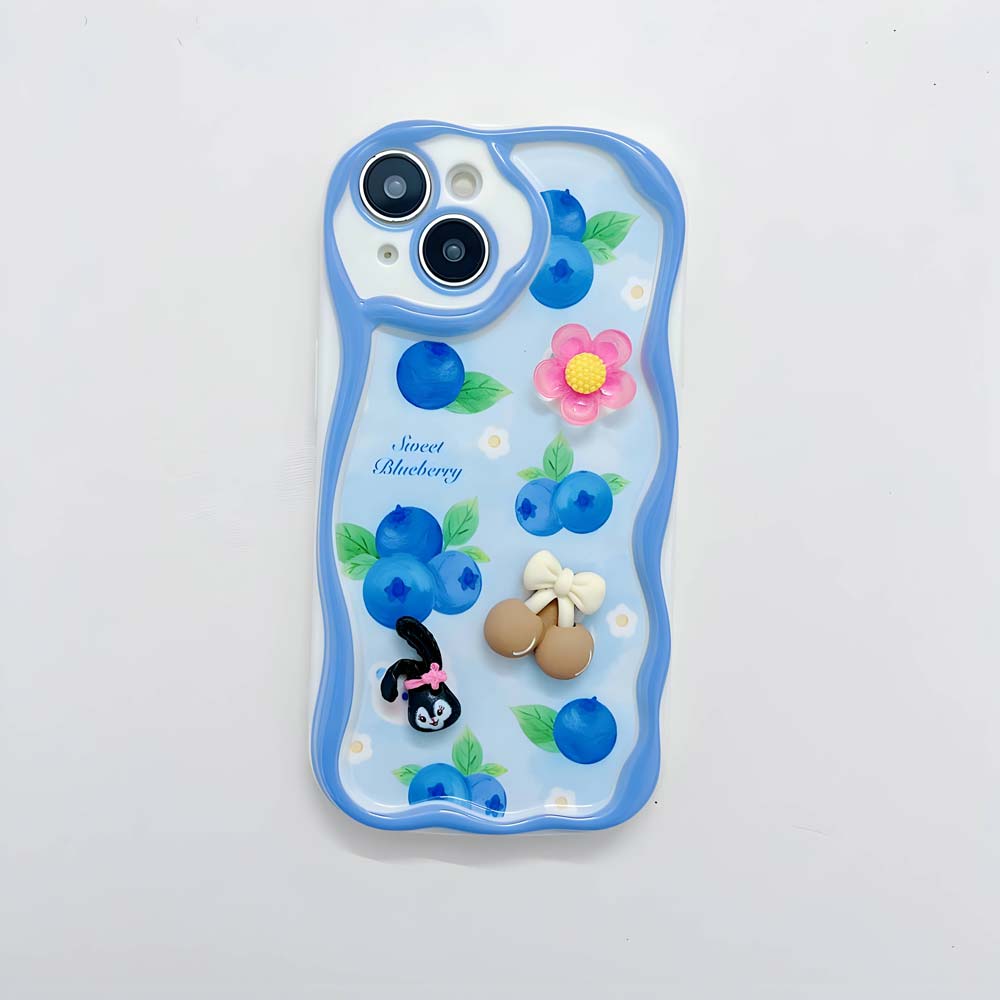 3D Cute Pet Flower and Toy Soft Cover With Random Heart Shape Bracelet - iPhone 13 Pro