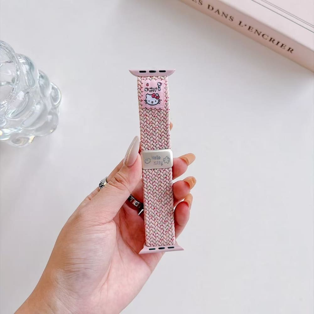 Cute Puppy Braided Nylon Watch Belt