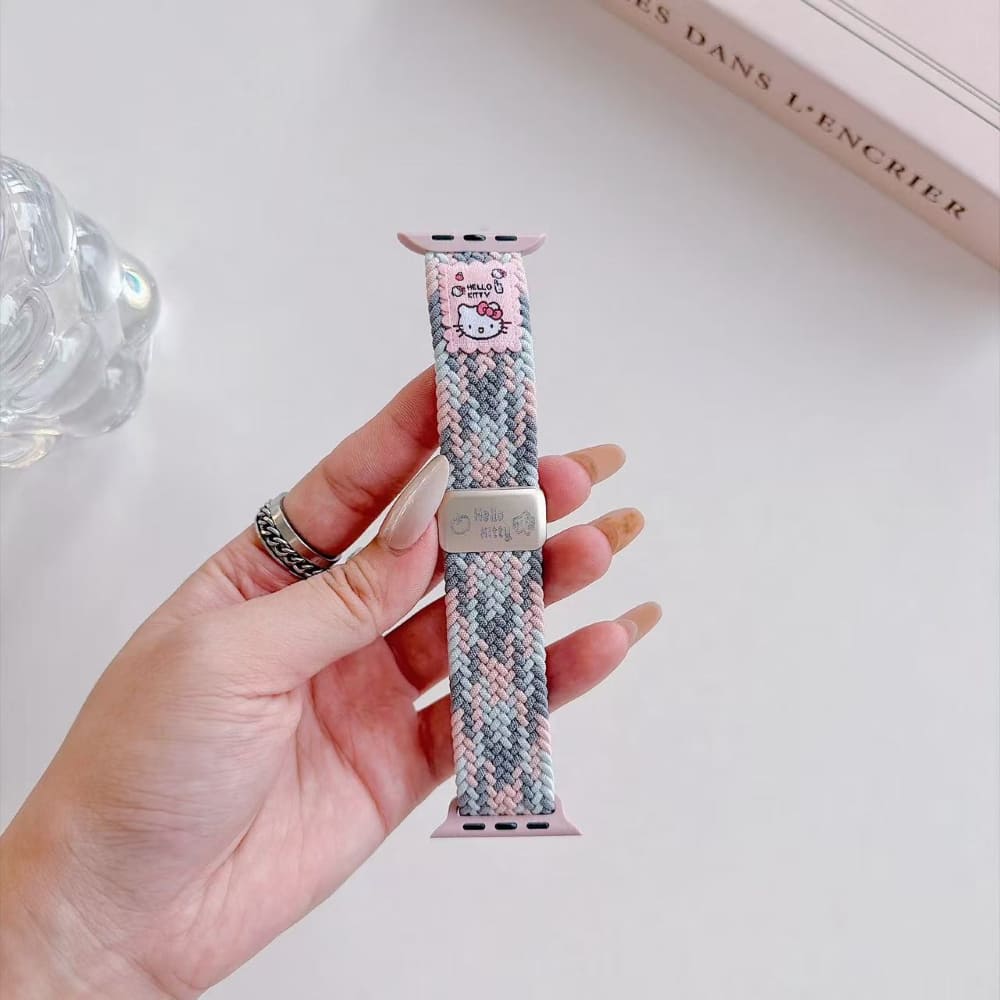 Cute Puppy Braided Nylon Watch Belt