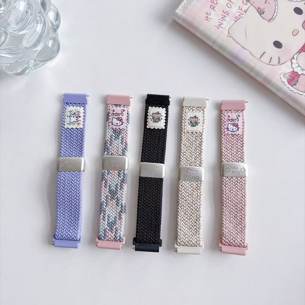 Cute Puppy Braided Nylon Watch Belt