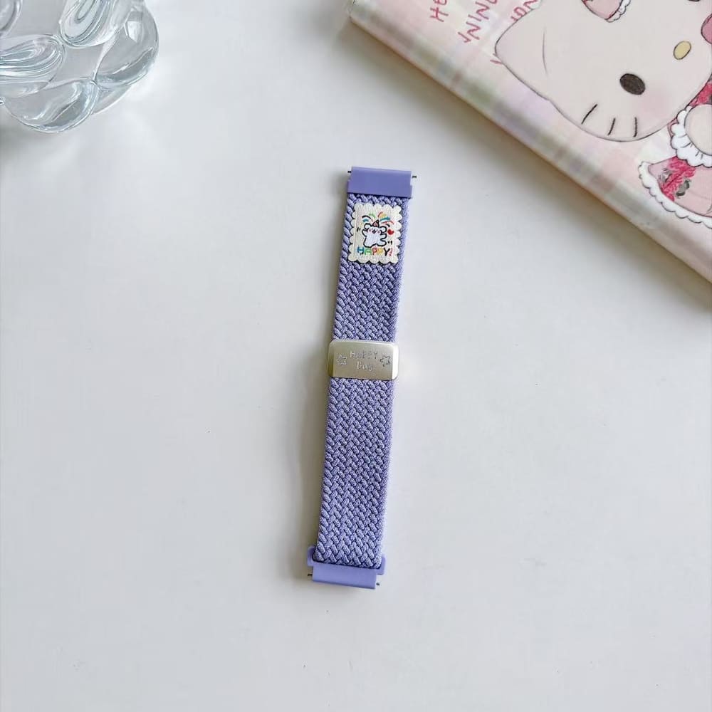 Cute Puppy Braided Nylon Watch Belt