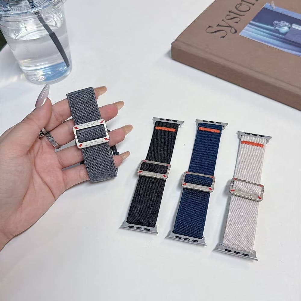 Fashion Pure Color Nylon Watch Belt