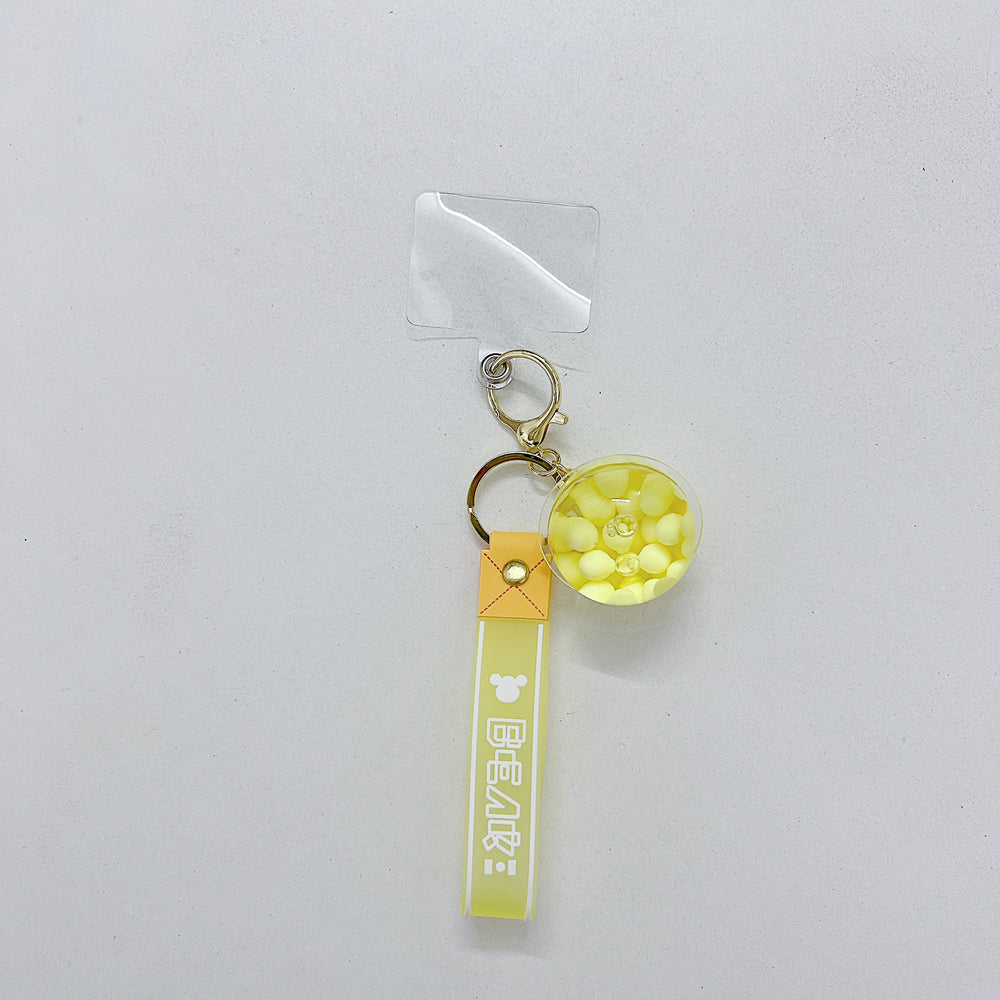 Acrylic Floating Ball Liquid Keyring | Keychain | Purse Charm