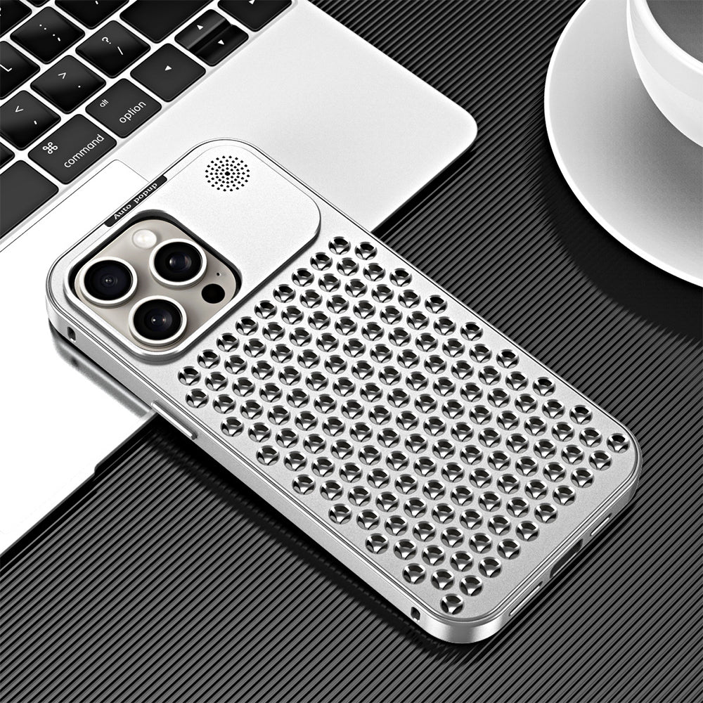 Aluminum Full Metal Mesh Heat Sink Phone Case - iPhone 14