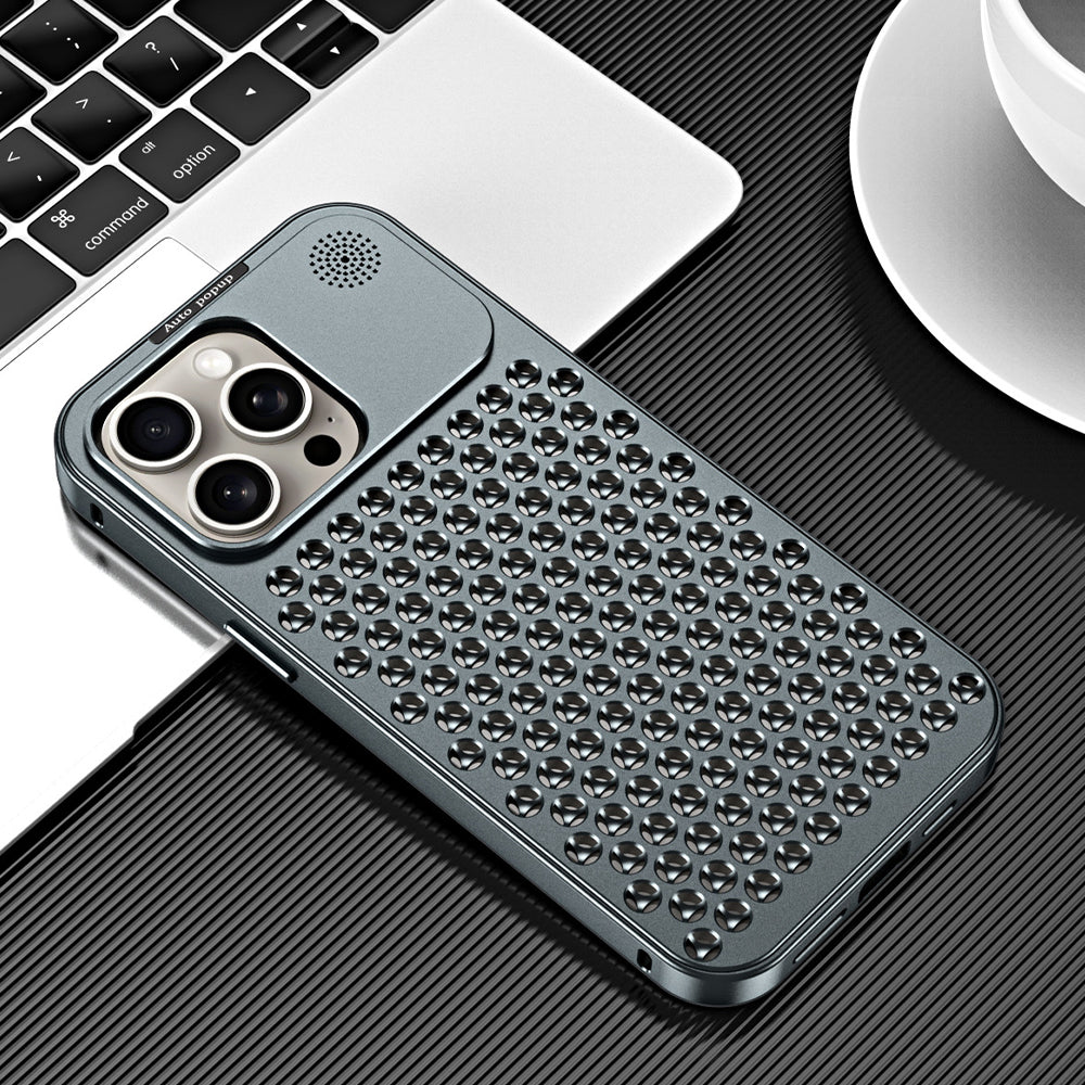 Aluminum Full Metal Mesh Heat Sink Phone Case - iPhone 14