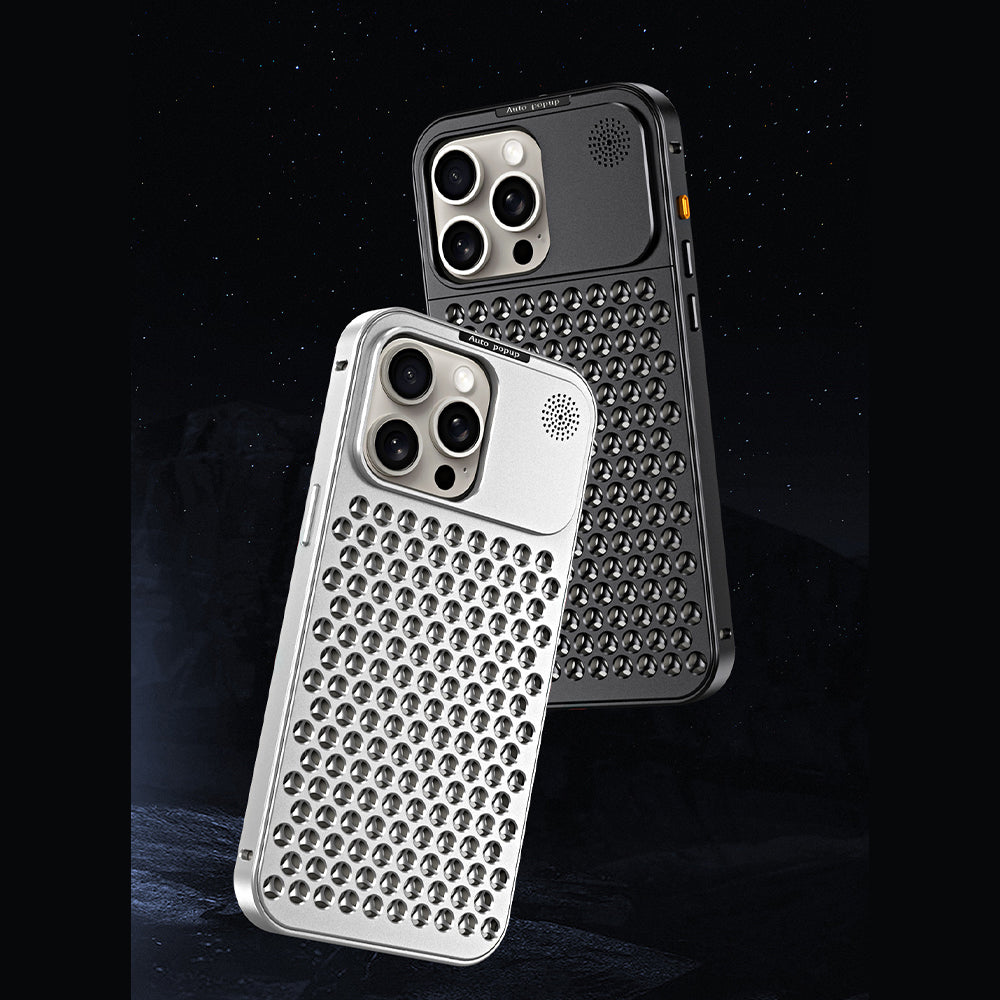 Aluminum Full Metal Mesh Heat Sink Phone Case - iPhone 14