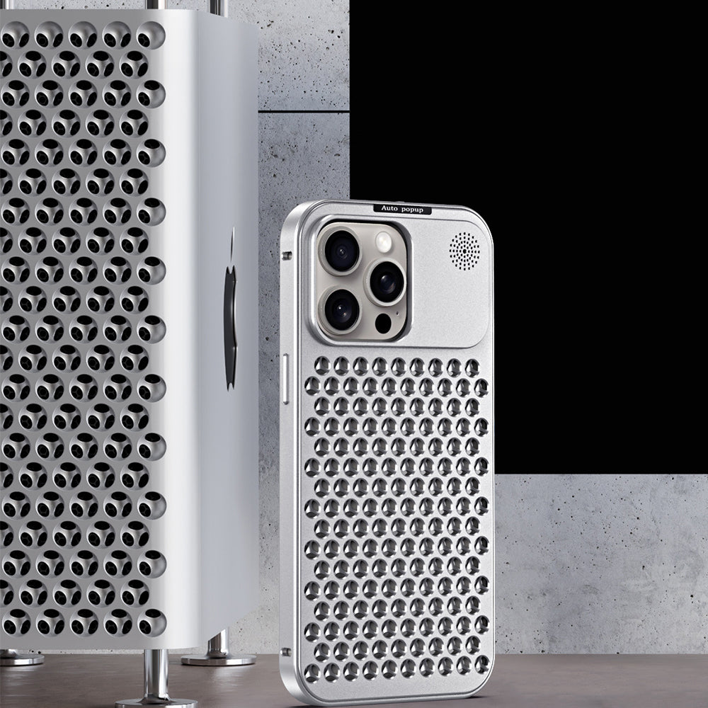 Aluminum Full Metal Mesh Heat Sink Phone Case - iPhone 14