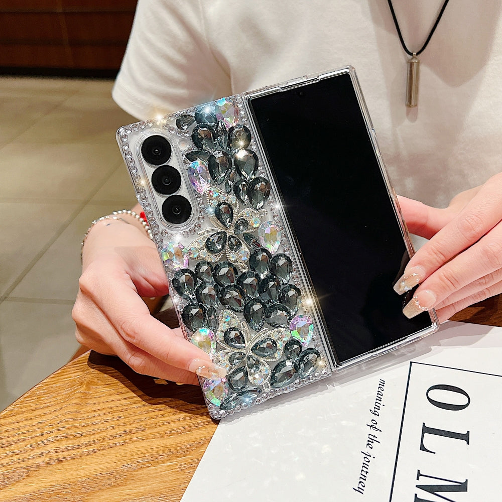 Full Covered Diamond and Butterfly Charm TPU (Soft) Phone Case | Mobile Cover