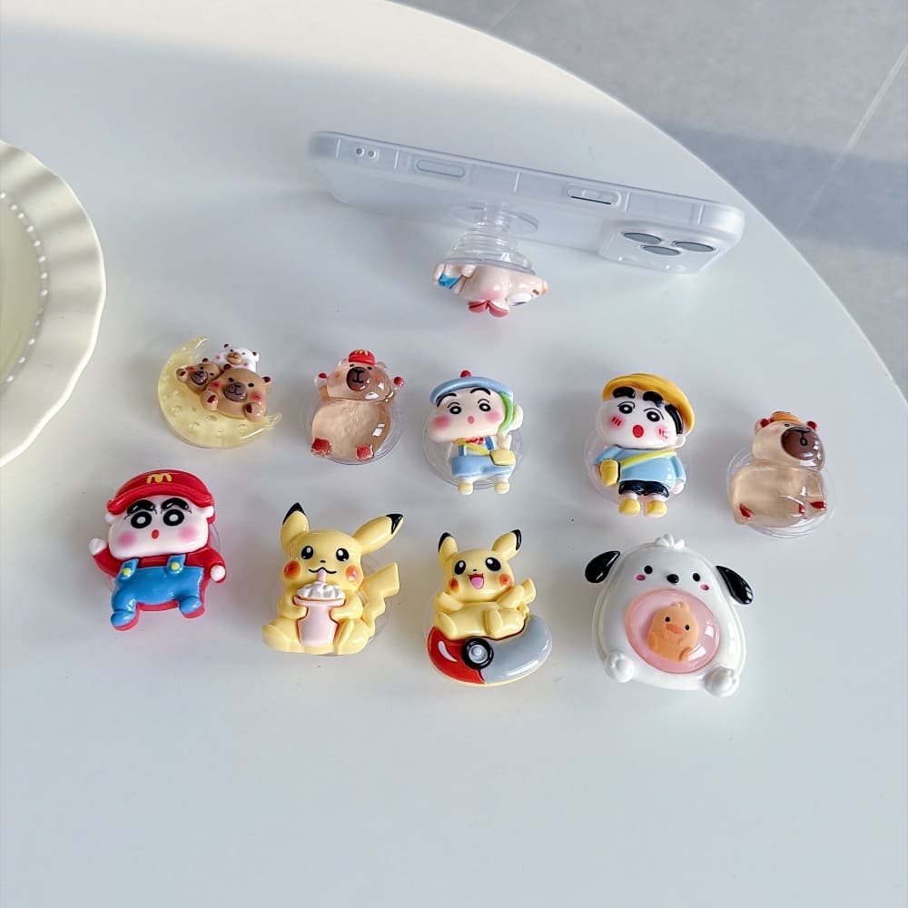 Fun Cartoon Character Mobile Grip Phone Stand