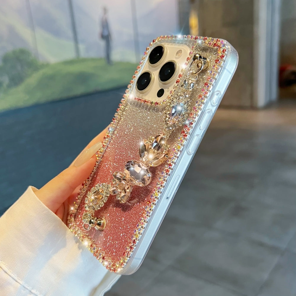 Diamond Bracelet Chain Glitter Plated TPU (Soft) Phone Case - Oppo Reno 11