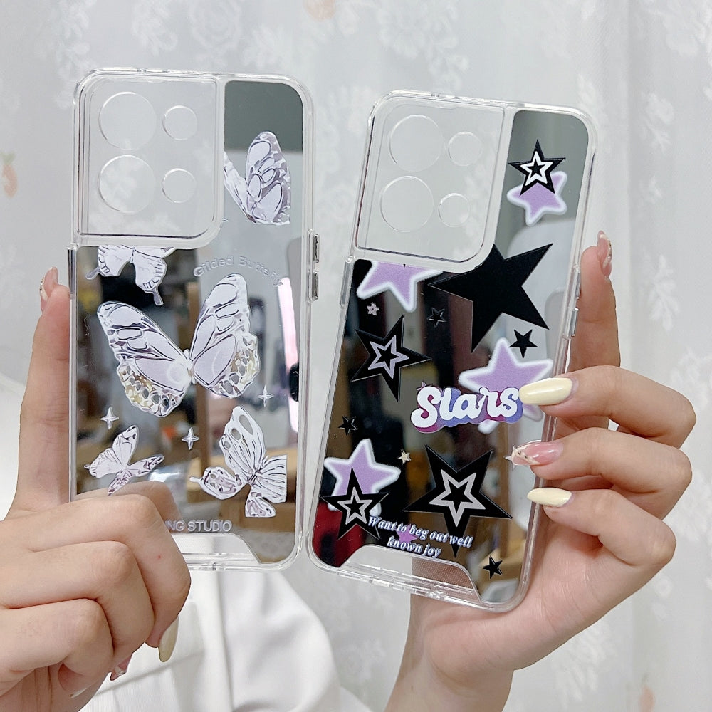 Graphic Mirror Printed TPU(Soft) Phone Case - Oppo Reno 8