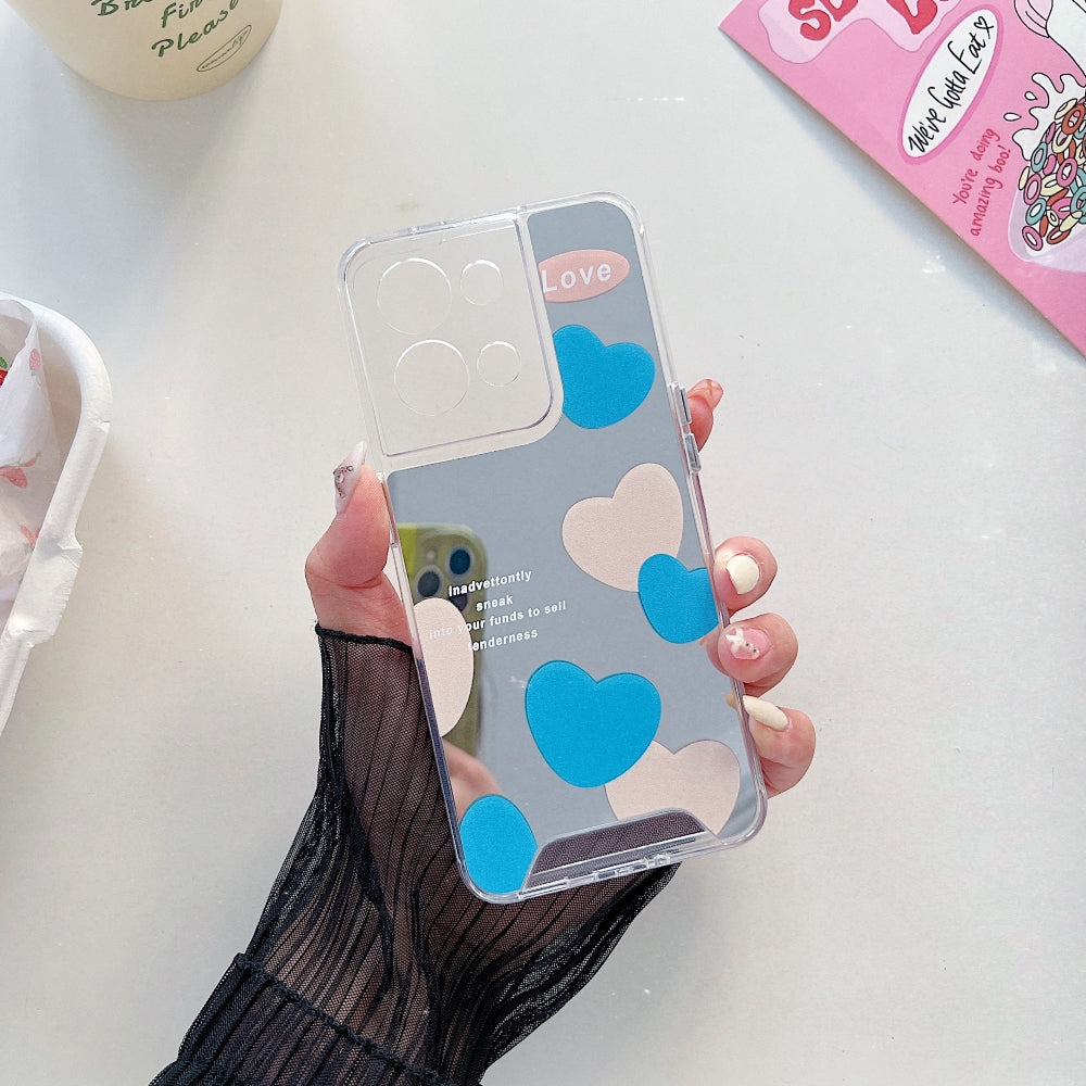 Graphic Mirror Printed TPU(Soft) Phone Case - Oppo Reno 8