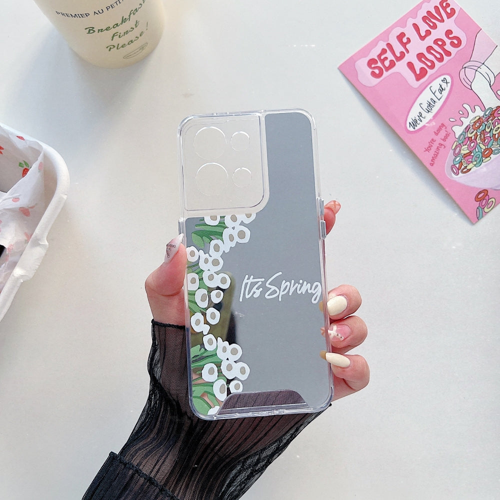 Graphic Mirror Printed TPU(Soft) Phone Case - Oppo Reno 8