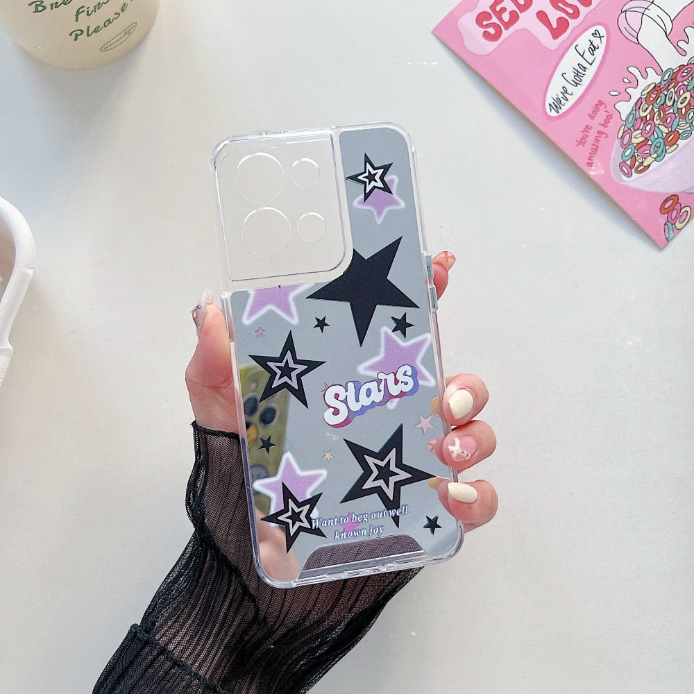 Graphic Mirror Printed TPU(Soft) Phone Case - Oppo A54 (4G)