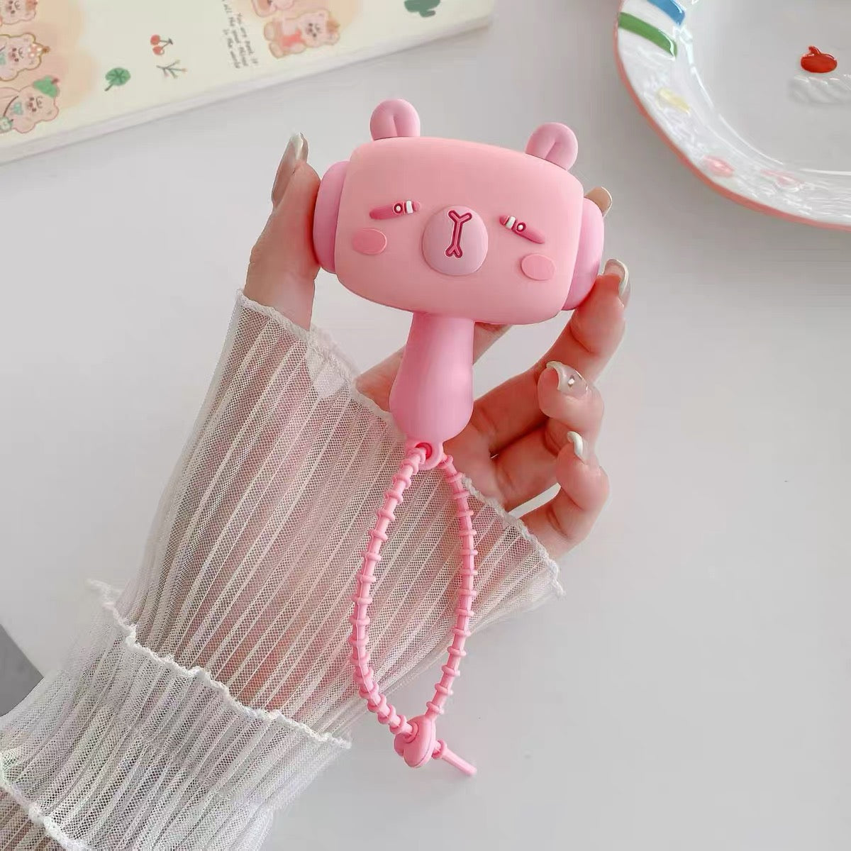 Hammer Face Character Keychain | Handbag Charm | Phone Charm