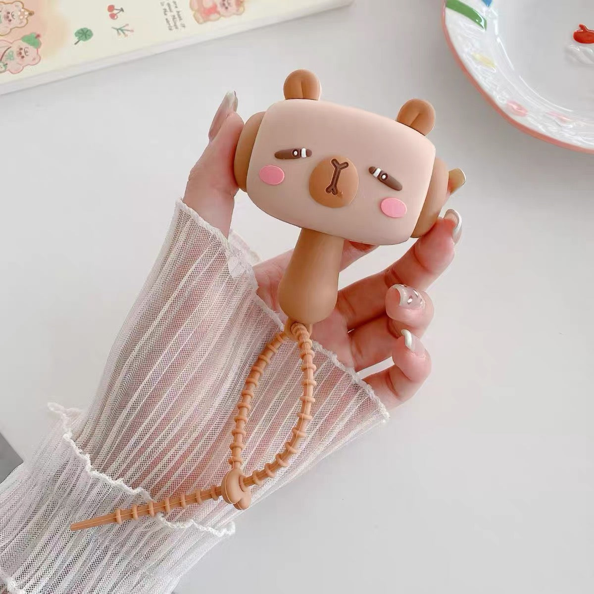 Hammer Face Character Keychain | Handbag Charm | Phone Charm