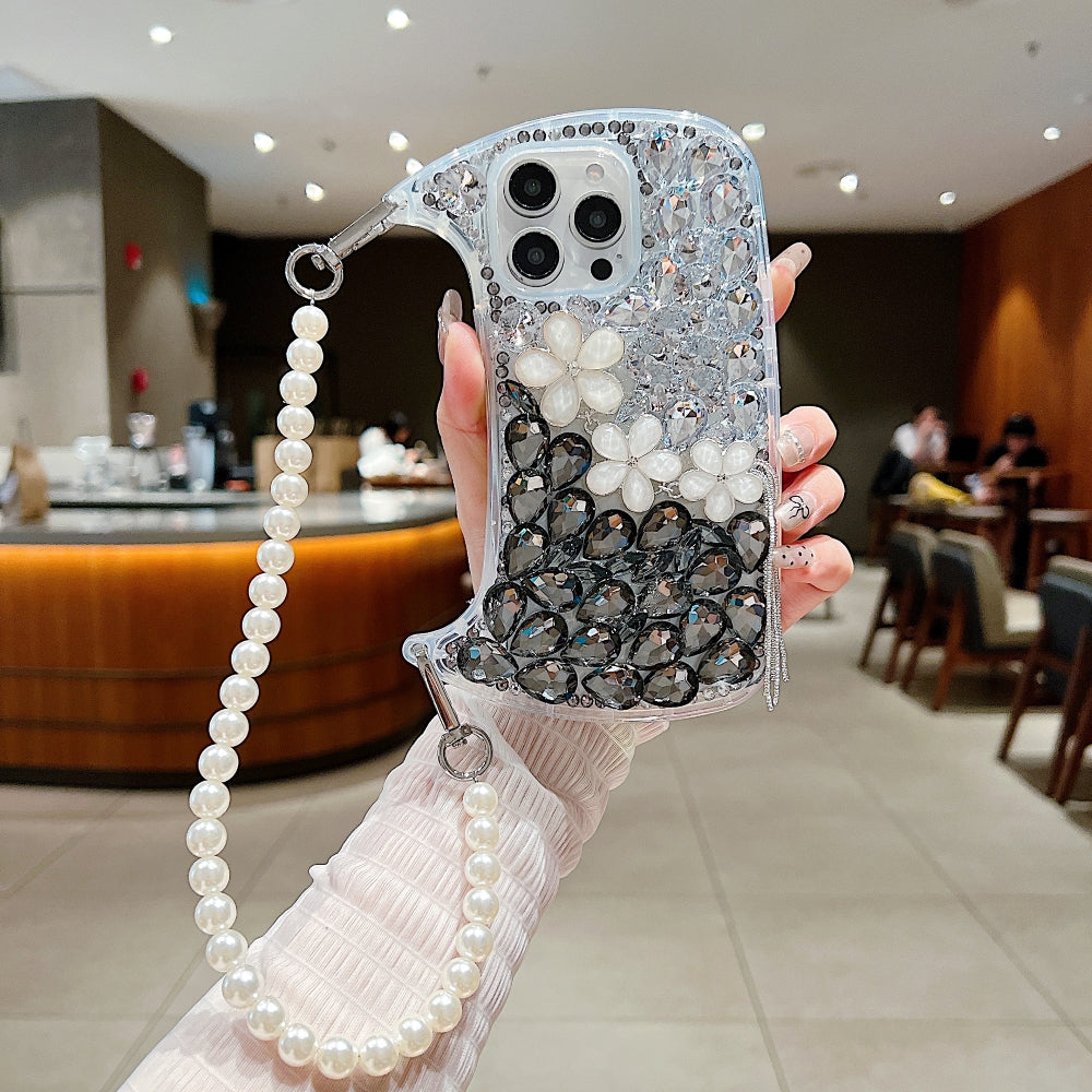 Handmade Flower Diamond Phone Case - iPhone 13