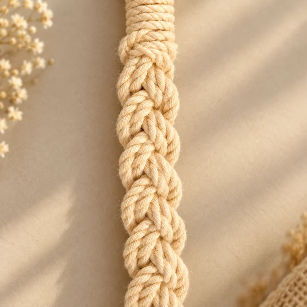 Handwoven Macrame Purse with Braided Strap