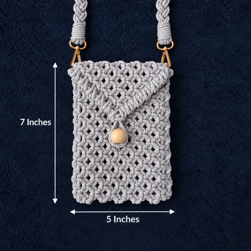 Handwoven Mini Crossbody Bag with Braided Strap
