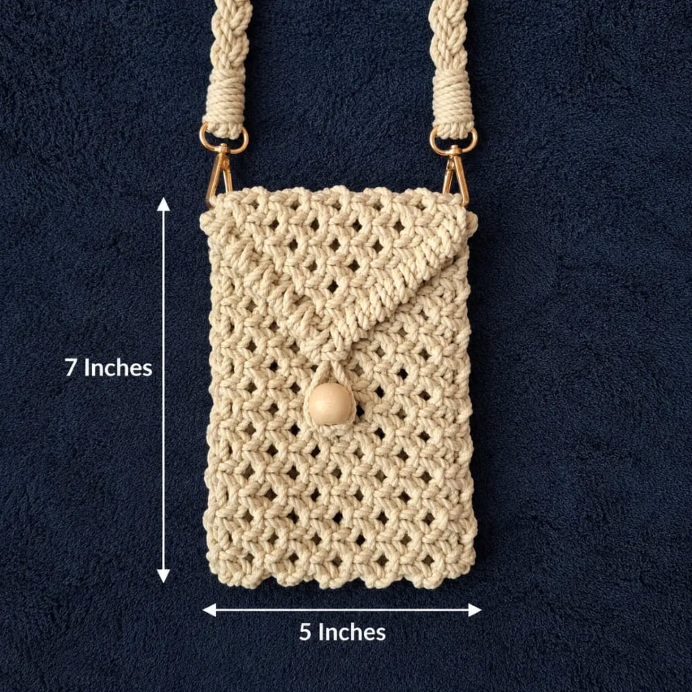 Handwoven Mini Crossbody Bag with Braided Strap