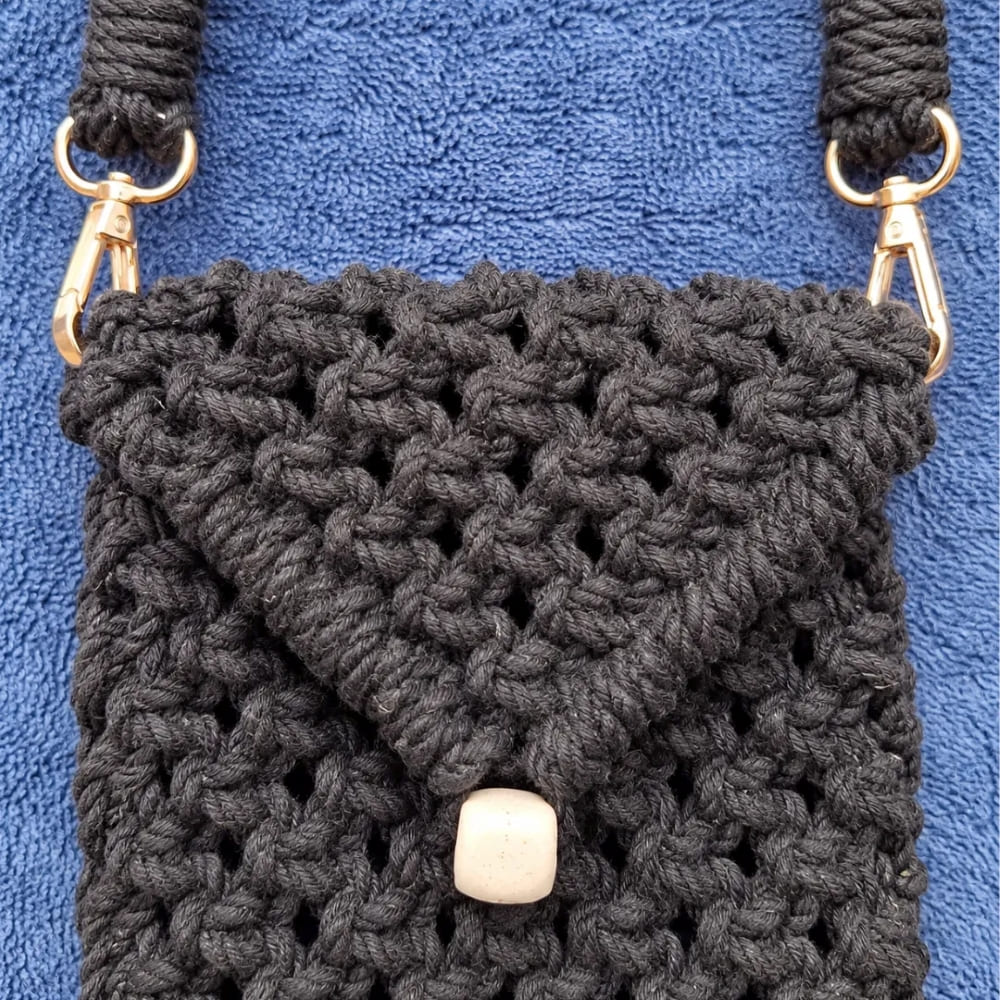 Handwoven Mini Crossbody Bag with Braided Strap