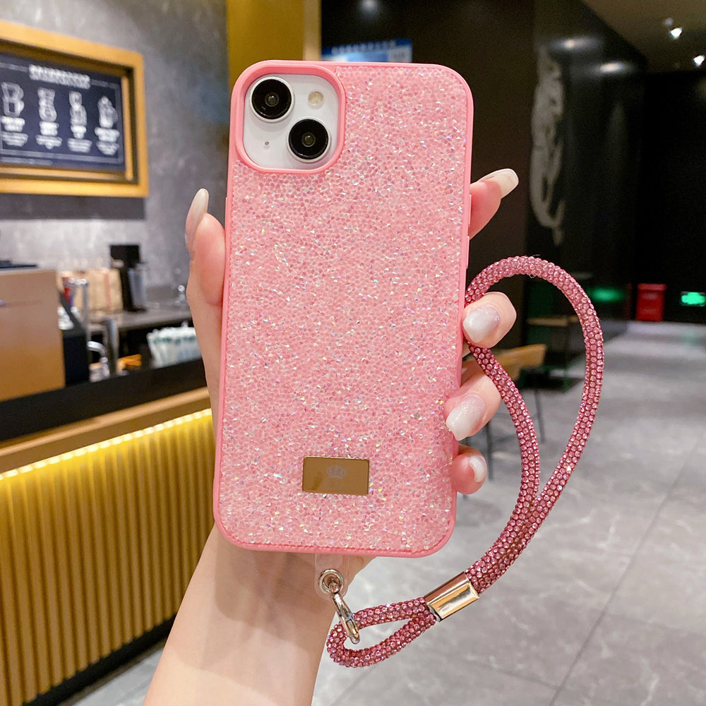 Luxury Fashion Colored Diamond Phone Case With Bracelet - iPhone 13 Pro Max