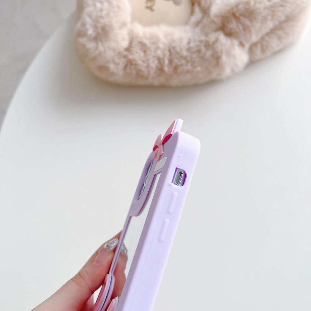 3D Barbie Silicone Soft Phone Case With Mirror - iPhone 13 Pro Max