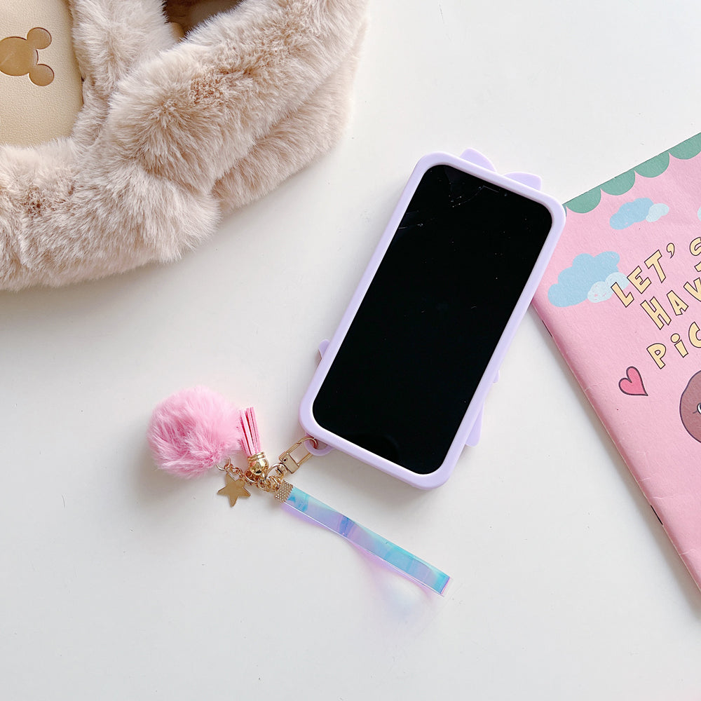 3D Barbie Silicone Soft Phone Case With Mirror - iPhone 11