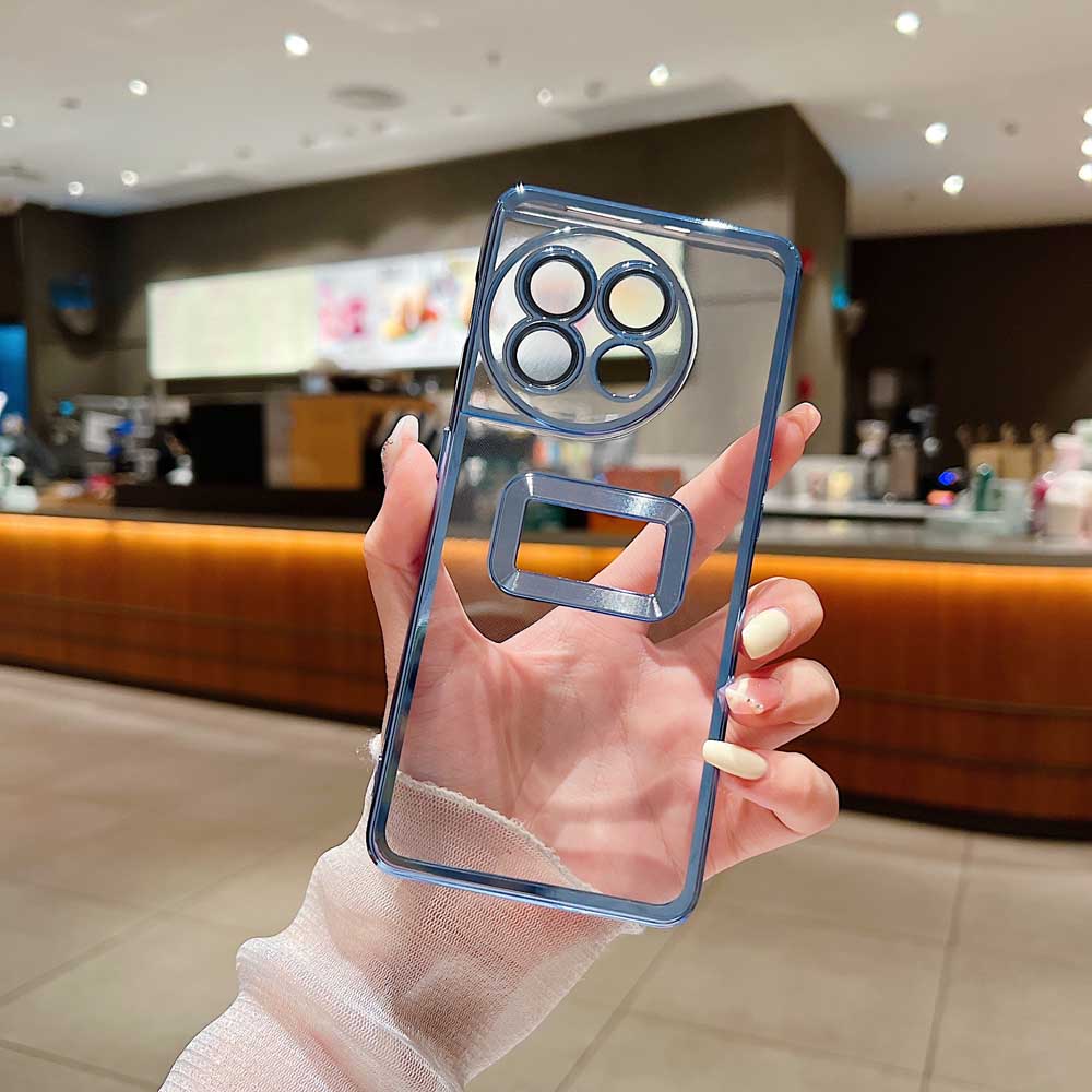 Transparent Chrome Ring Camera Protection Case - OnePlus 8T