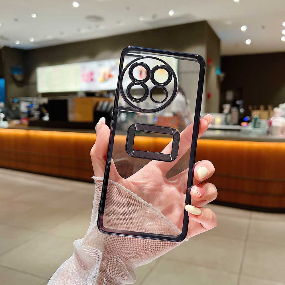 Transparent Chrome Ring Camera Protection Case - Vivo Y50