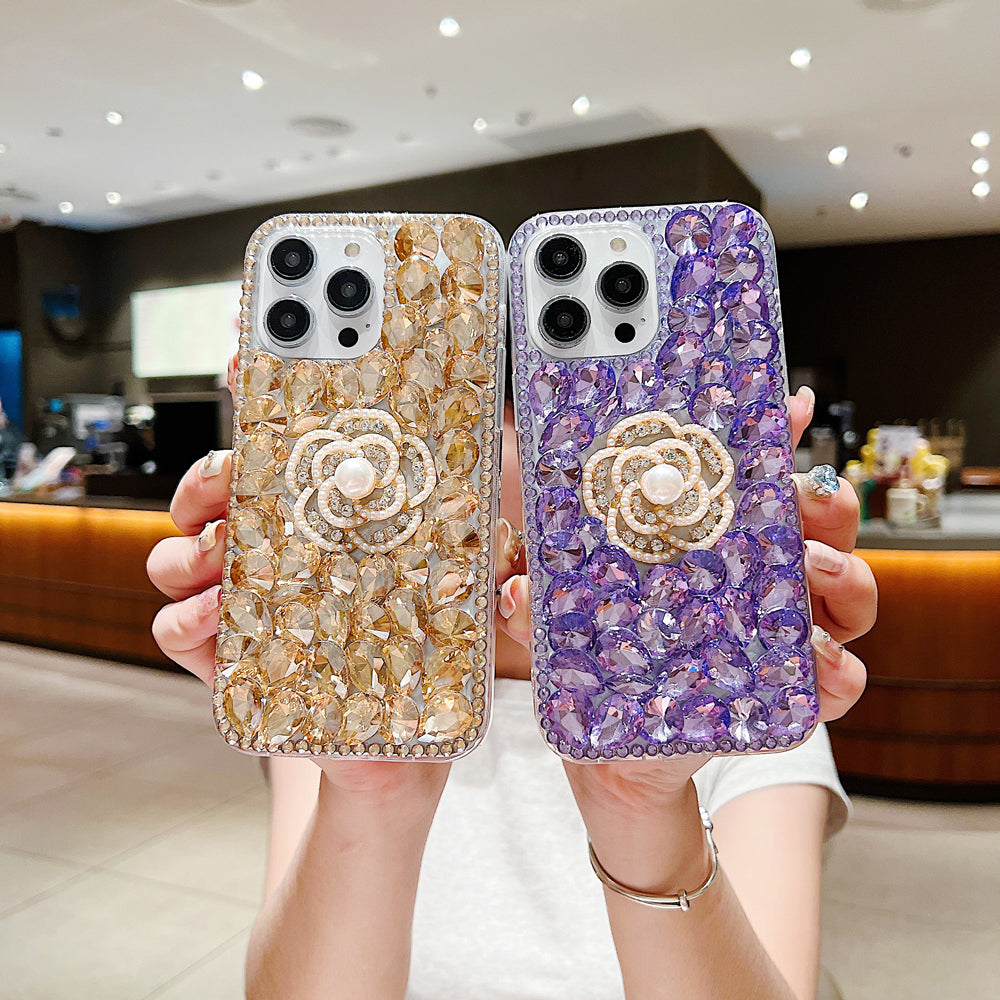 Diamond Flower TPU (Soft) | PC (Hard) Case - Samsung S21FE